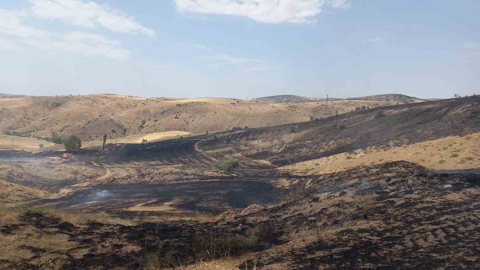 ÇEDAŞ’ın arızalanan trafosu 400 dönüm araziyi küle çevirdi