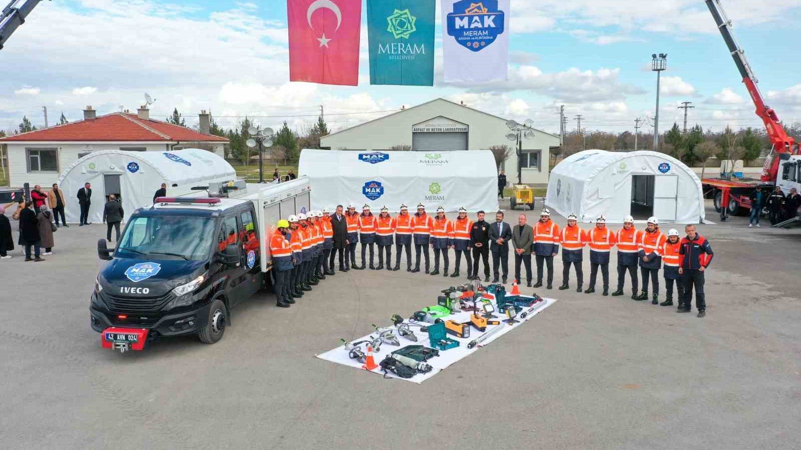 Meram Belediyesi Arama Kurtarma Ekibi’ne AFAD’dan Afet ve Yangın Farkındalık Eğitimi